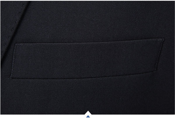 兩?？坌奚戆嬲b定做西服胸前手巾袋細節特寫圖