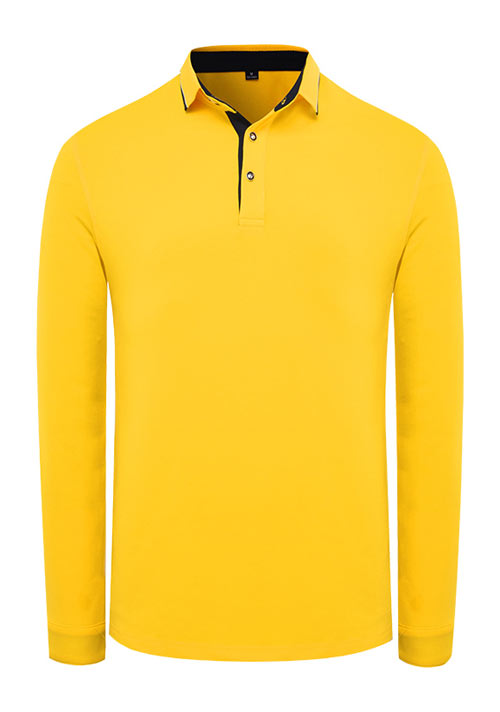 亮黃色長(zhǎng)袖T恤衫定制