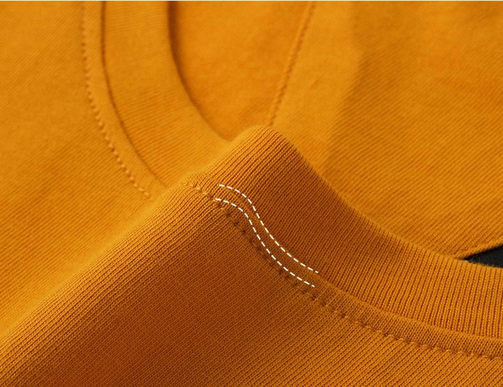 lki093.jpg 圓領T恤衫領口羅紋設計